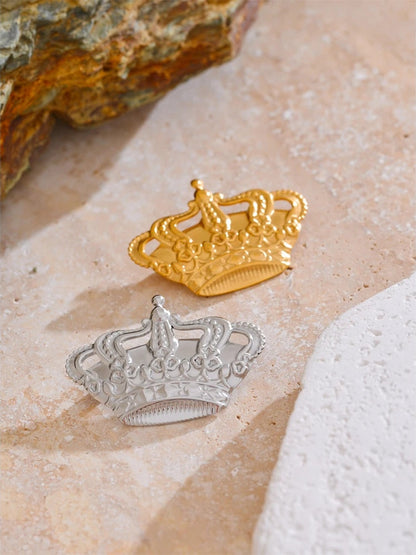 Metal crown brooch pin accessories unisex fashion - product image