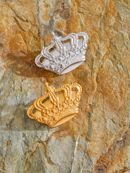 Metal crown brooch pin accessories unisex fashion - product image
