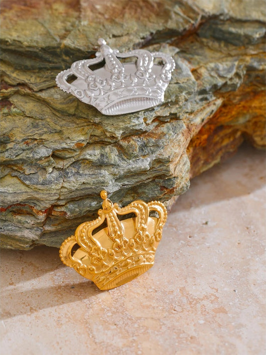 Metal crown brooch pin accessories unisex fashion - product image