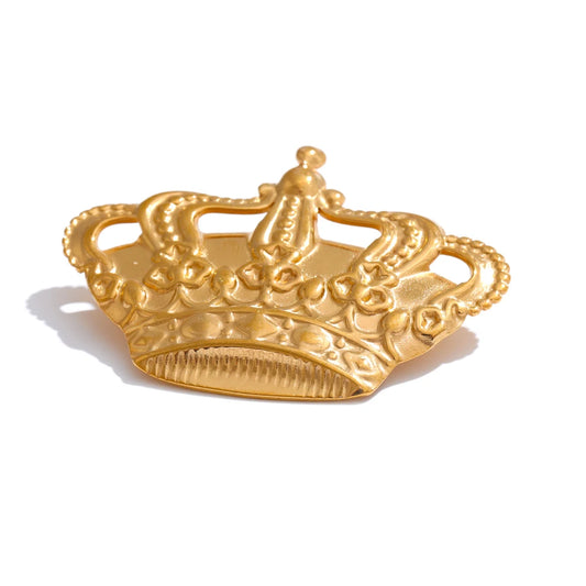 Metal crown brooch pin accessories unisex fashion - product image