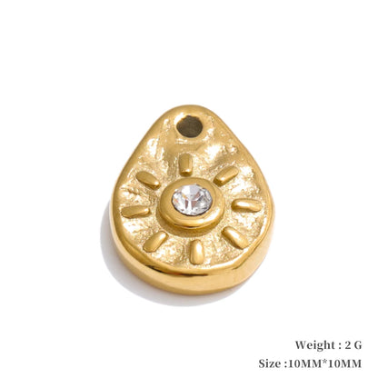 Metal leaf flower insect charm diy jewelry - product image