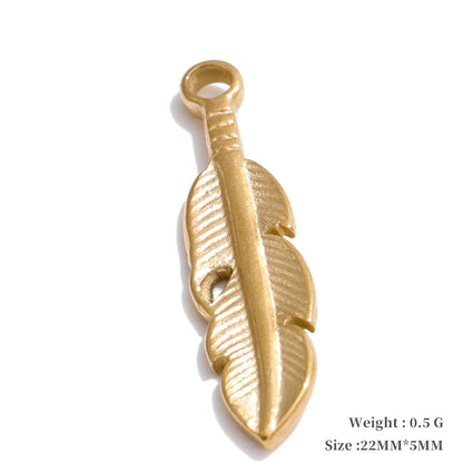 Metal leaf flower insect charm diy jewelry - product image
