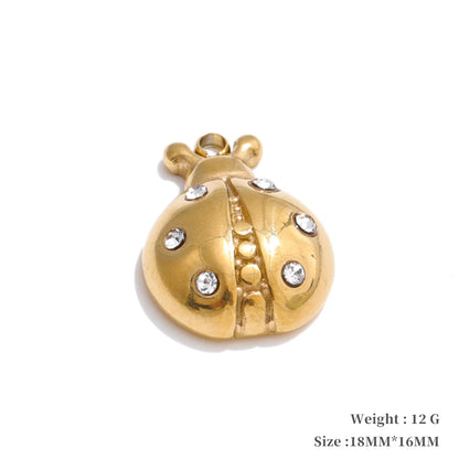 Metal leaf flower insect charm diy jewelry - product image
