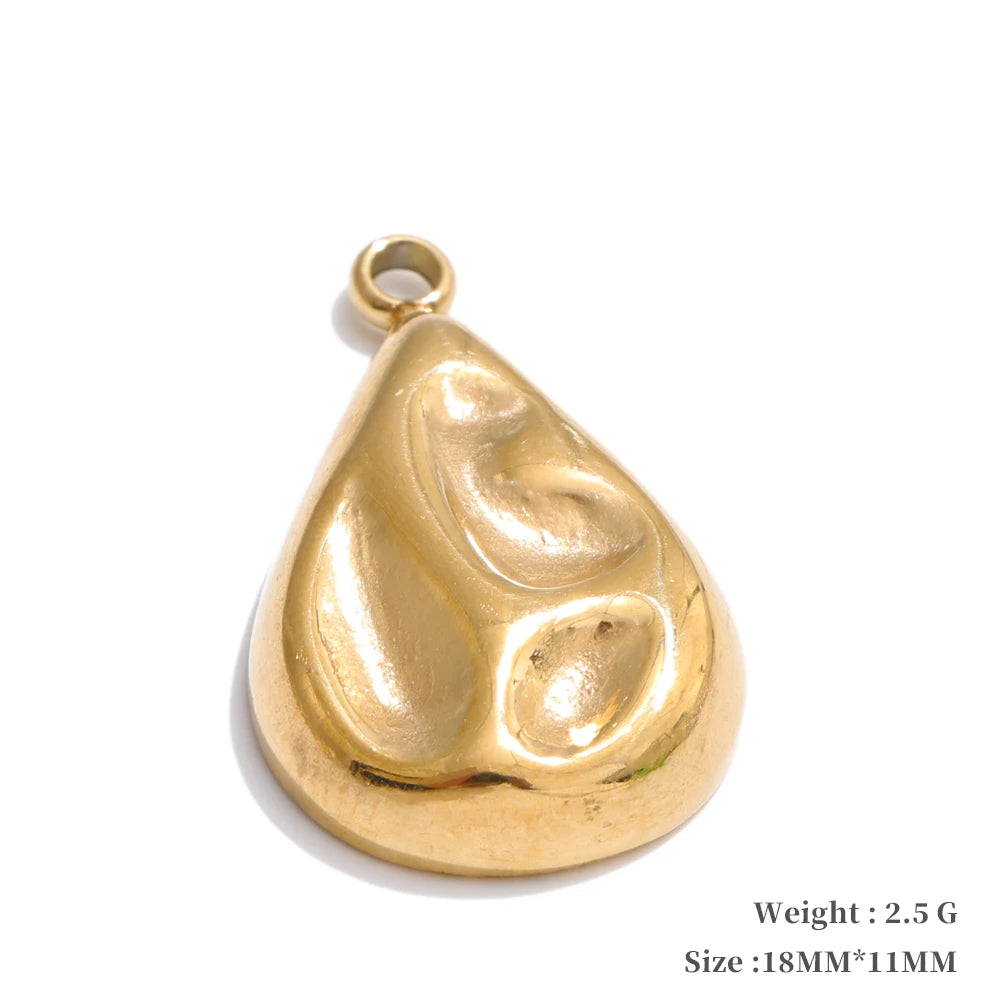Metal leaf flower insect charm diy jewelry - product image