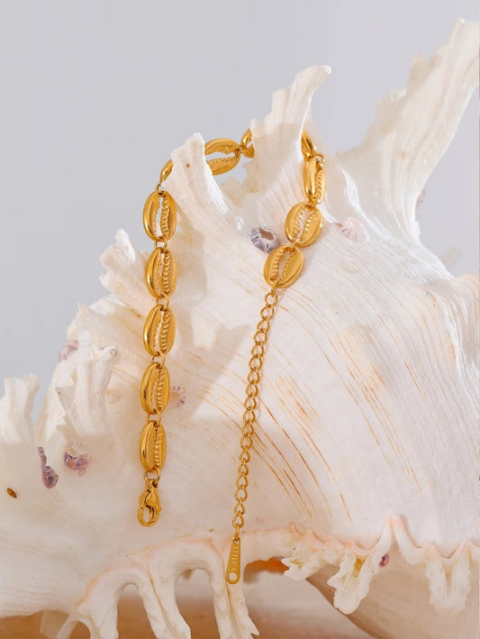 Metal shell modern charm summer holiday bracelet - product image
