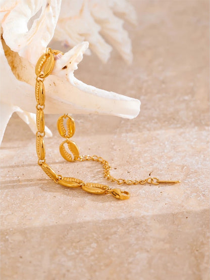 Metal shell modern charm summer holiday bracelet - product image
