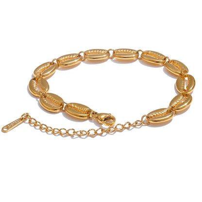 Metal shell modern charm summer holiday bracelet - product image
