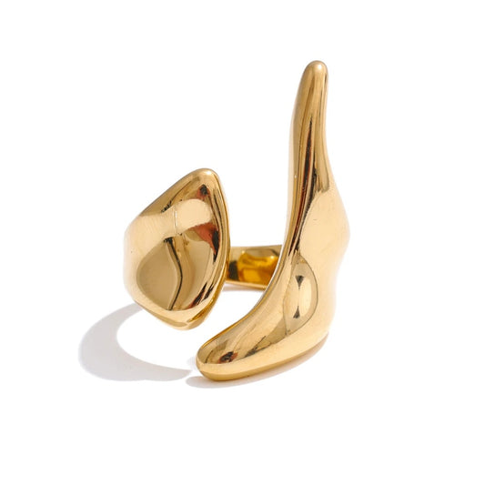 Minimalist adjustable daily fashion ring - product image