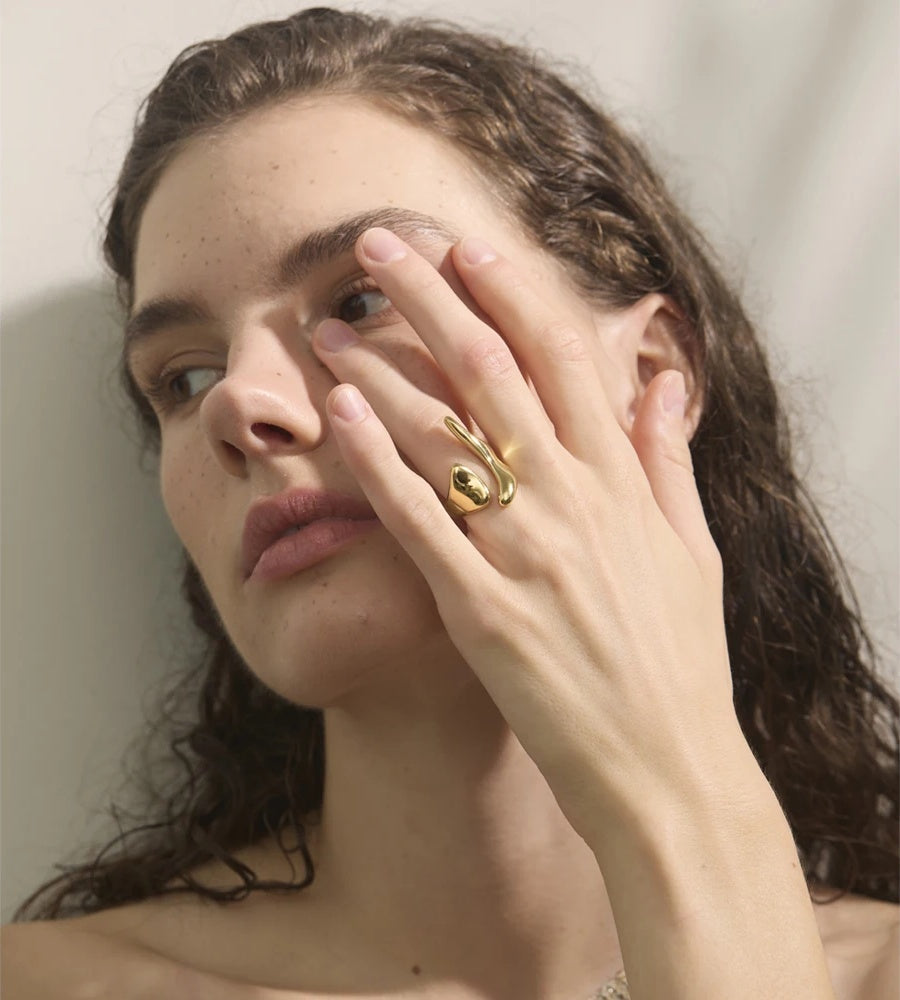 Minimalist adjustable daily fashion ring - product image