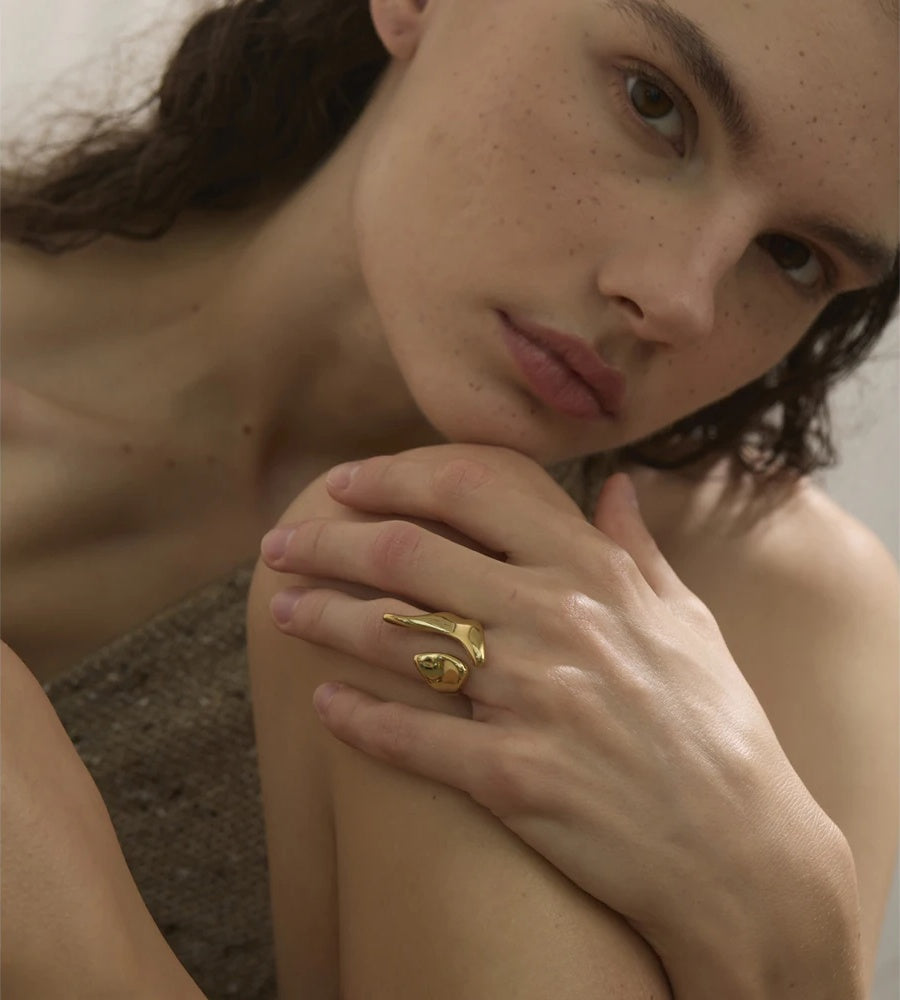 Minimalist adjustable daily fashion ring - product image
