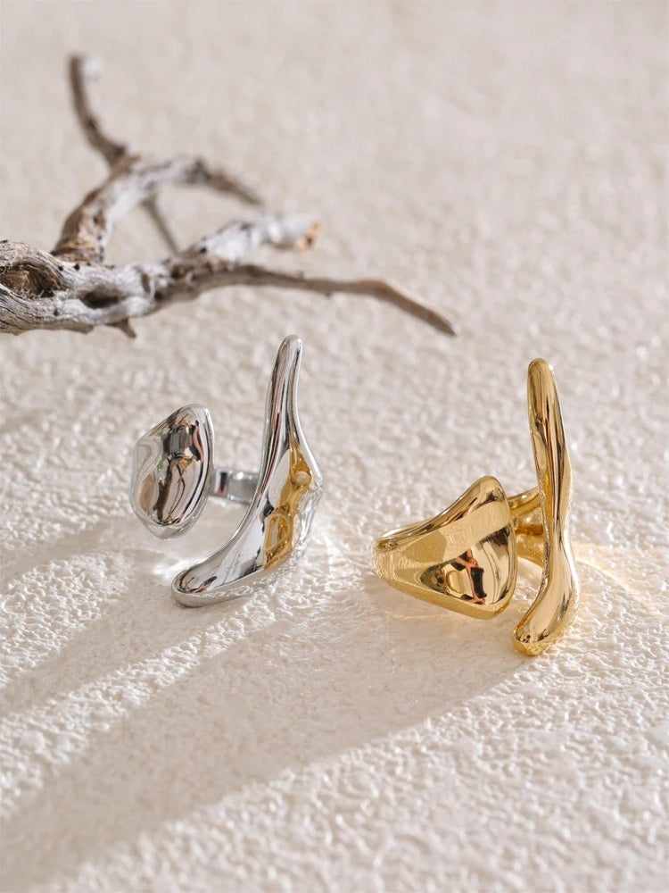 Minimalist adjustable daily fashion ring - product image