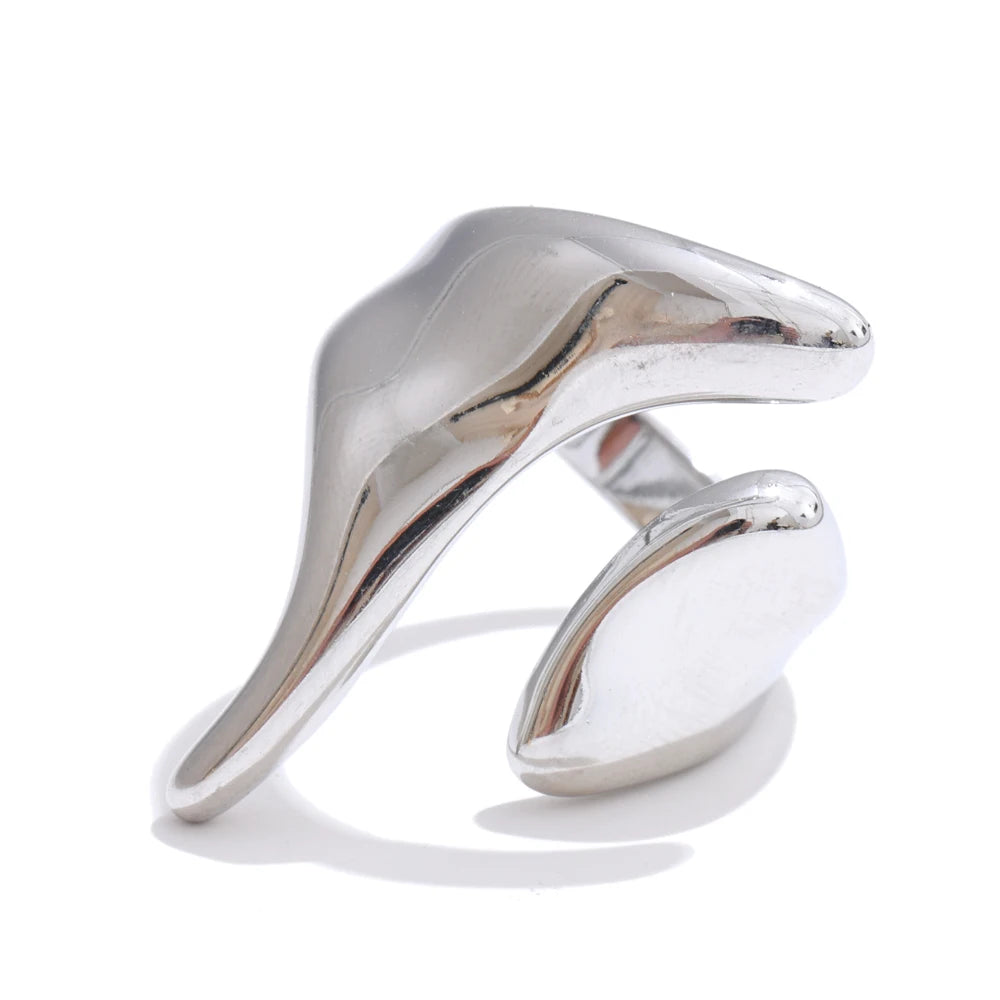 Minimalist adjustable daily fashion ring - product image