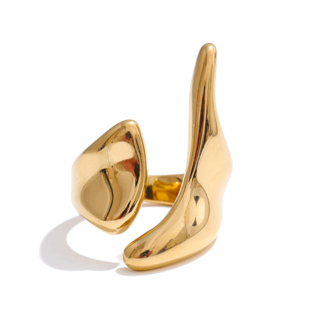Minimalist adjustable daily fashion ring - product image