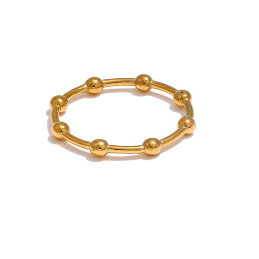 Minimalist beads minimalist thin ring - product image