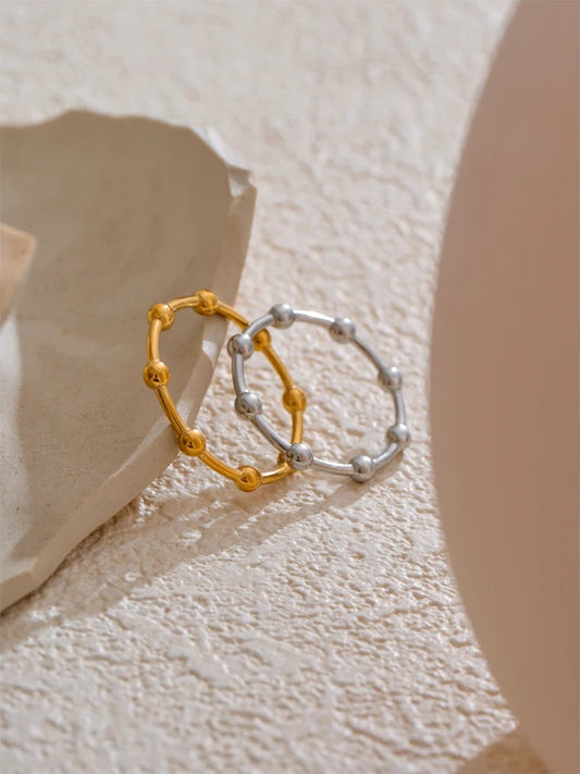 Minimalist beads minimalist thin ring - product image