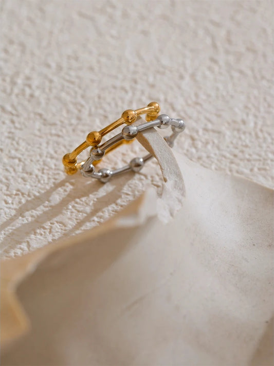 Minimalist beads minimalist thin ring - product image