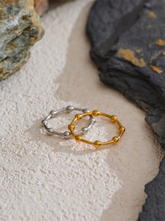 Minimalist beads minimalist thin ring - product image