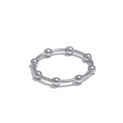 Minimalist beads minimalist thin ring - product image