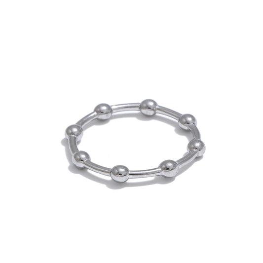 Minimalist beads minimalist thin ring - product image
