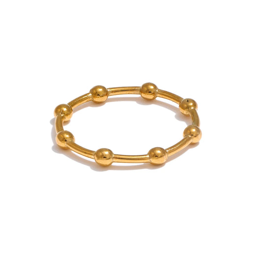 Minimalist beads minimalist thin ring - product image