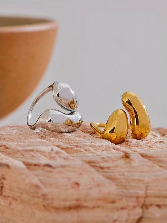 Minimalist casting modern fashion resizable women's ring - product image