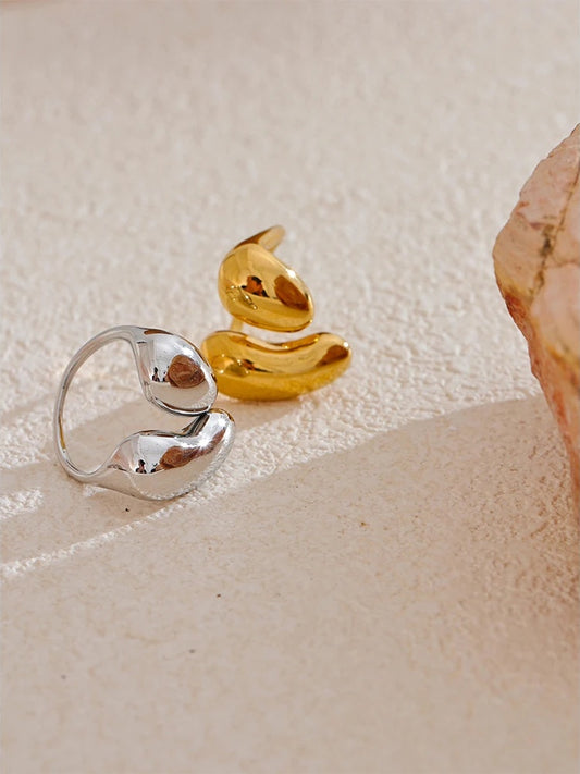 Minimalist casting modern fashion resizable women's ring - product image