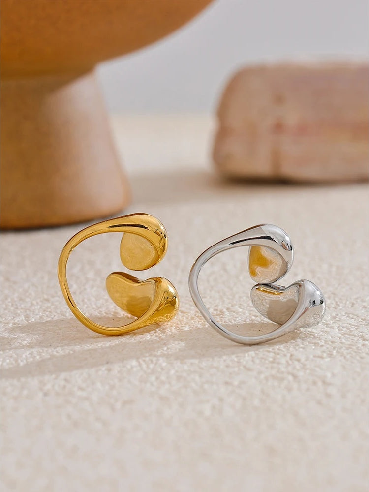 Minimalist casting modern fashion resizable women's ring - product image