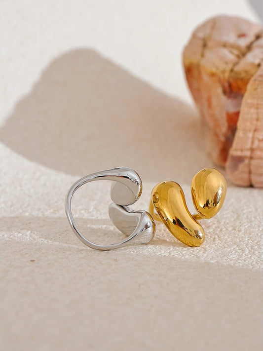 Minimalist casting modern fashion resizable women's ring - product image