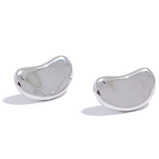 Minimalist daily metal stud earrings women - product image