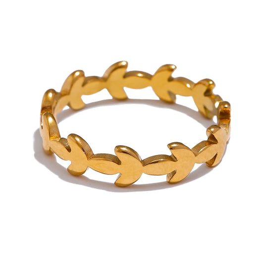 Minimalist heart modern chic fashion ring - product image