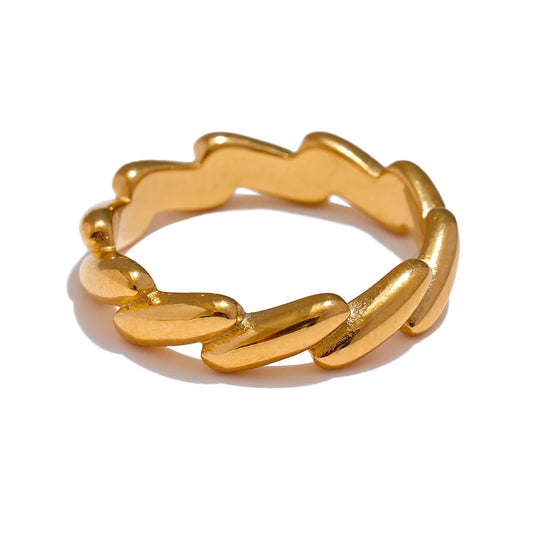 Minimalist heart modern chic fashion ring - product image