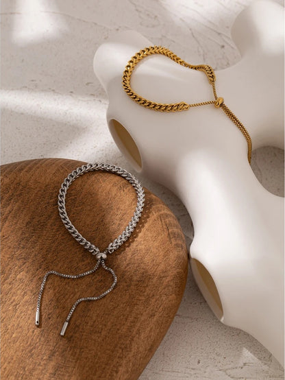Minimalist link chain minimalist statement bracelet - product image