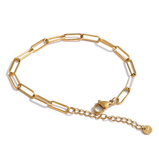 Minimalist metal chain necklace bracelet jewelry set - product image
