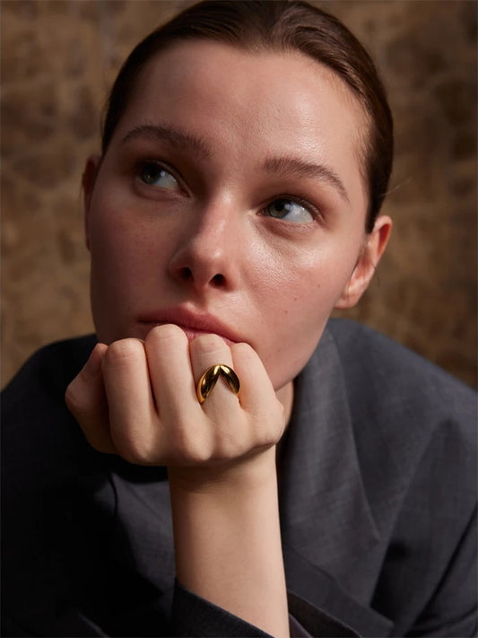 Minimalist modern fashion finger ring - product image