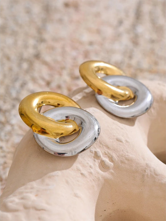 Minimalist modern waterproof stud earrings - product image