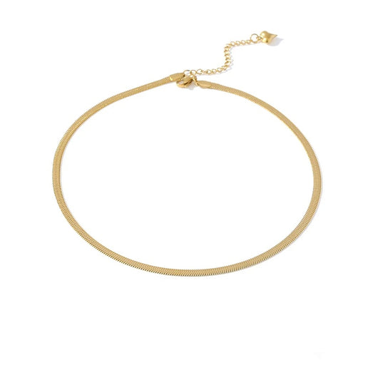 Minimalist snake chain trendy necklace - product image