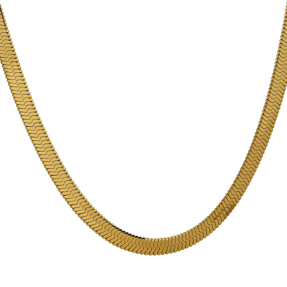 Minimalist snake chain trendy necklace - product image