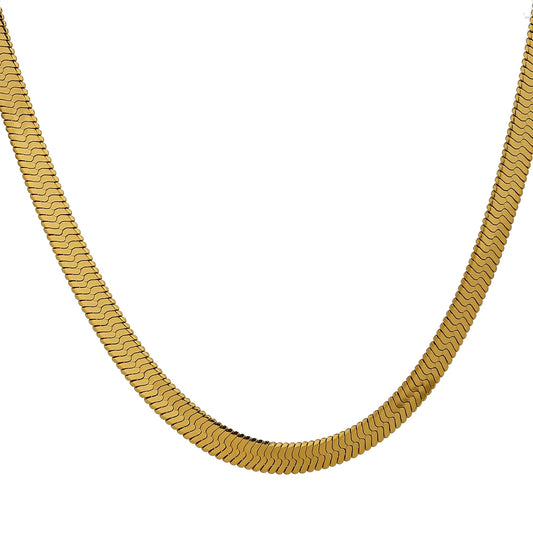 Minimalist snake chain trendy necklace - product image