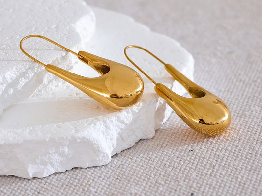 Minimalist statement hoop earrings women fashion - product image