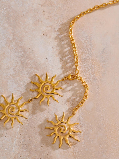 Minimalist sun belly waist chain body jewelry - product image