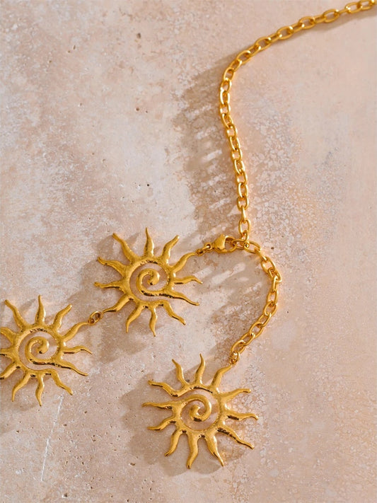 Minimalist sun belly waist chain body jewelry - product image