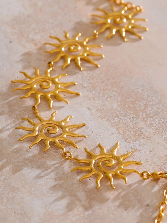 Minimalist sun belly waist chain body jewelry - product image