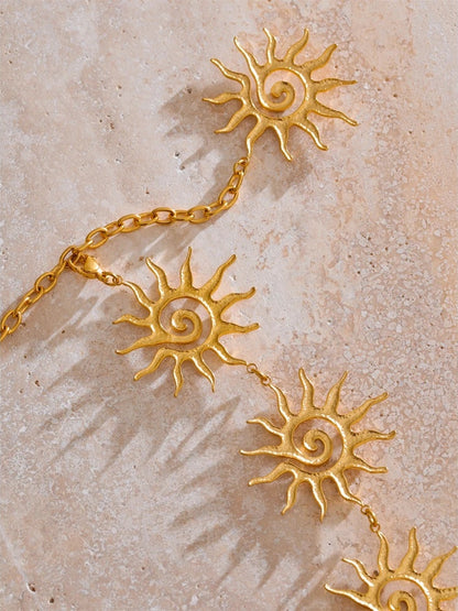 Minimalist sun belly waist chain body jewelry - product image