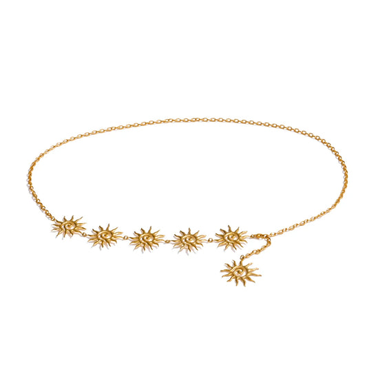 Minimalist sun belly waist chain body jewelry - product image