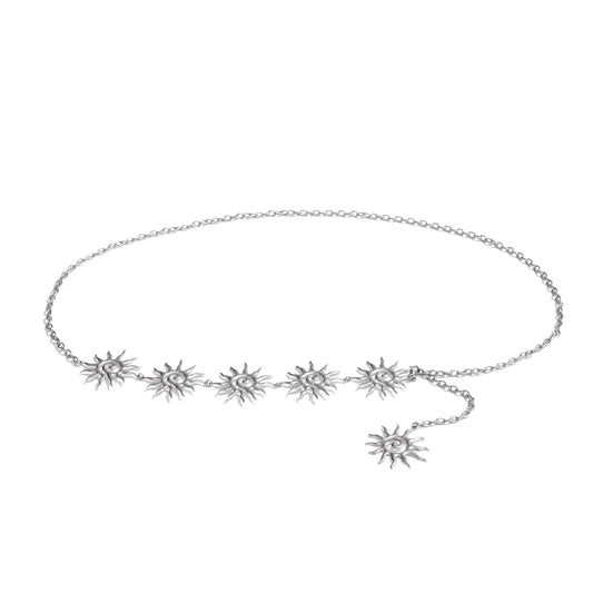 Minimalist sun belly waist chain body jewelry - product image
