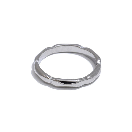 Minimalist thin casting abstract ring - product image