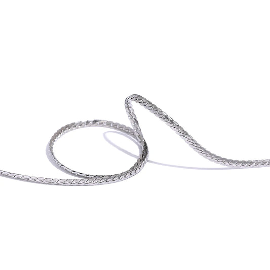 Minimalist thin chain collar necklace - product image