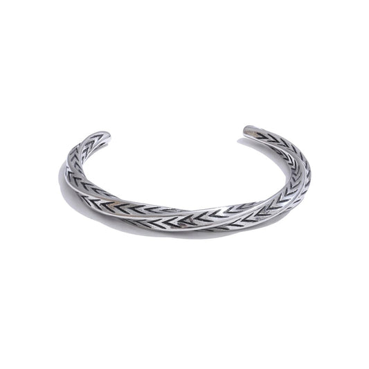 Mobius cuff open abstract vintage bracelet - product image