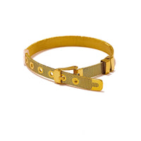 Modern Metal Texture Cuff Bangle Bracelet