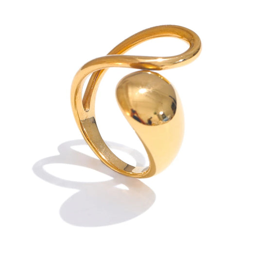 Modern open adjustable fashion ring - product image